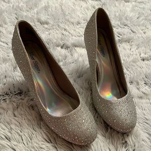 Silver heels
